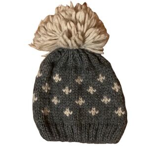 Naroi & Tagliaferri gray and off white toboggan Made in Italy